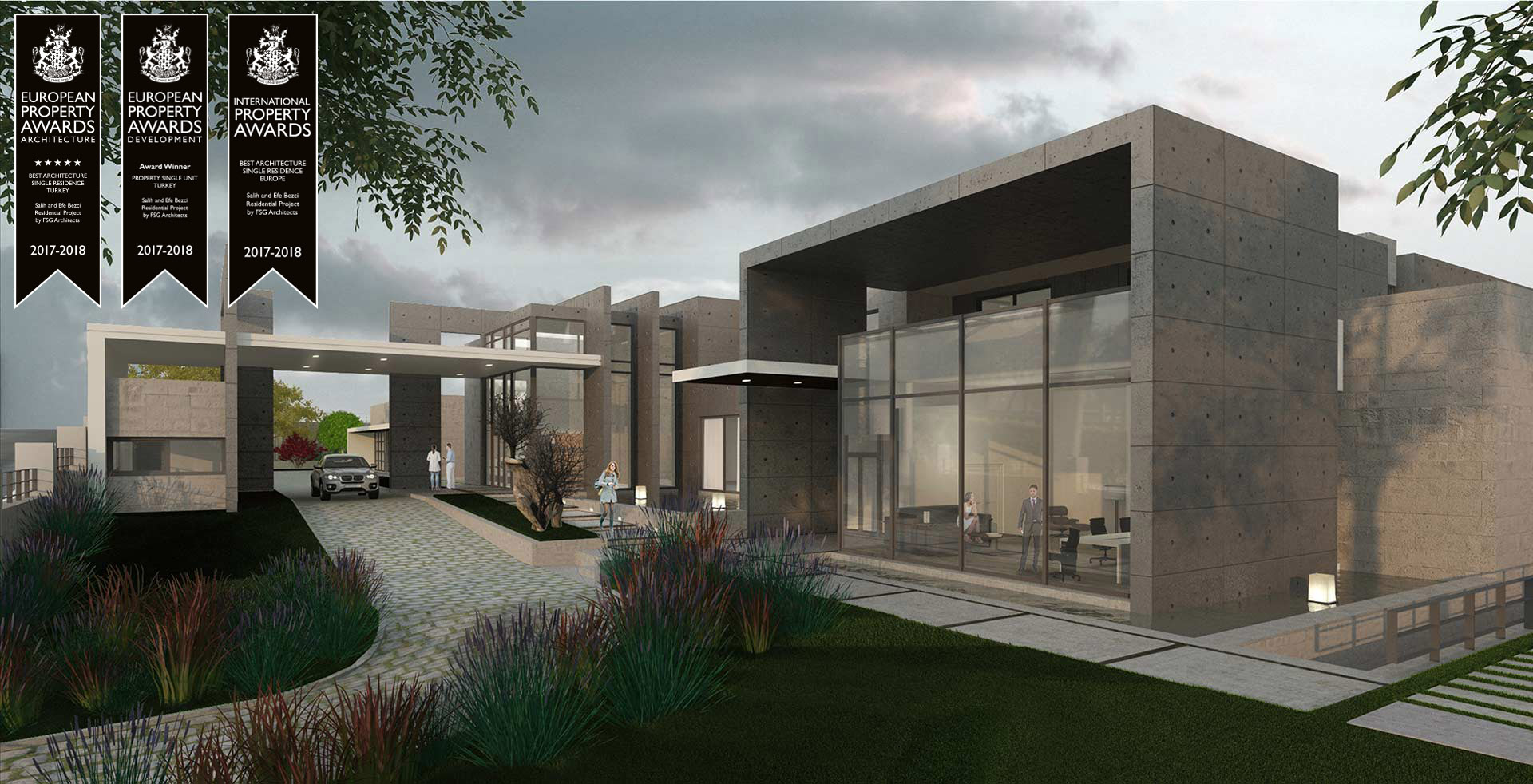 Salih Bezci-Efe Bezci Villa Projesi Londra'dan 3 Ödülle Döndü Kaynak: Salih Bezci-Efe Bezci Villa Projesi Londra'dan 3 Ödülle Döndü